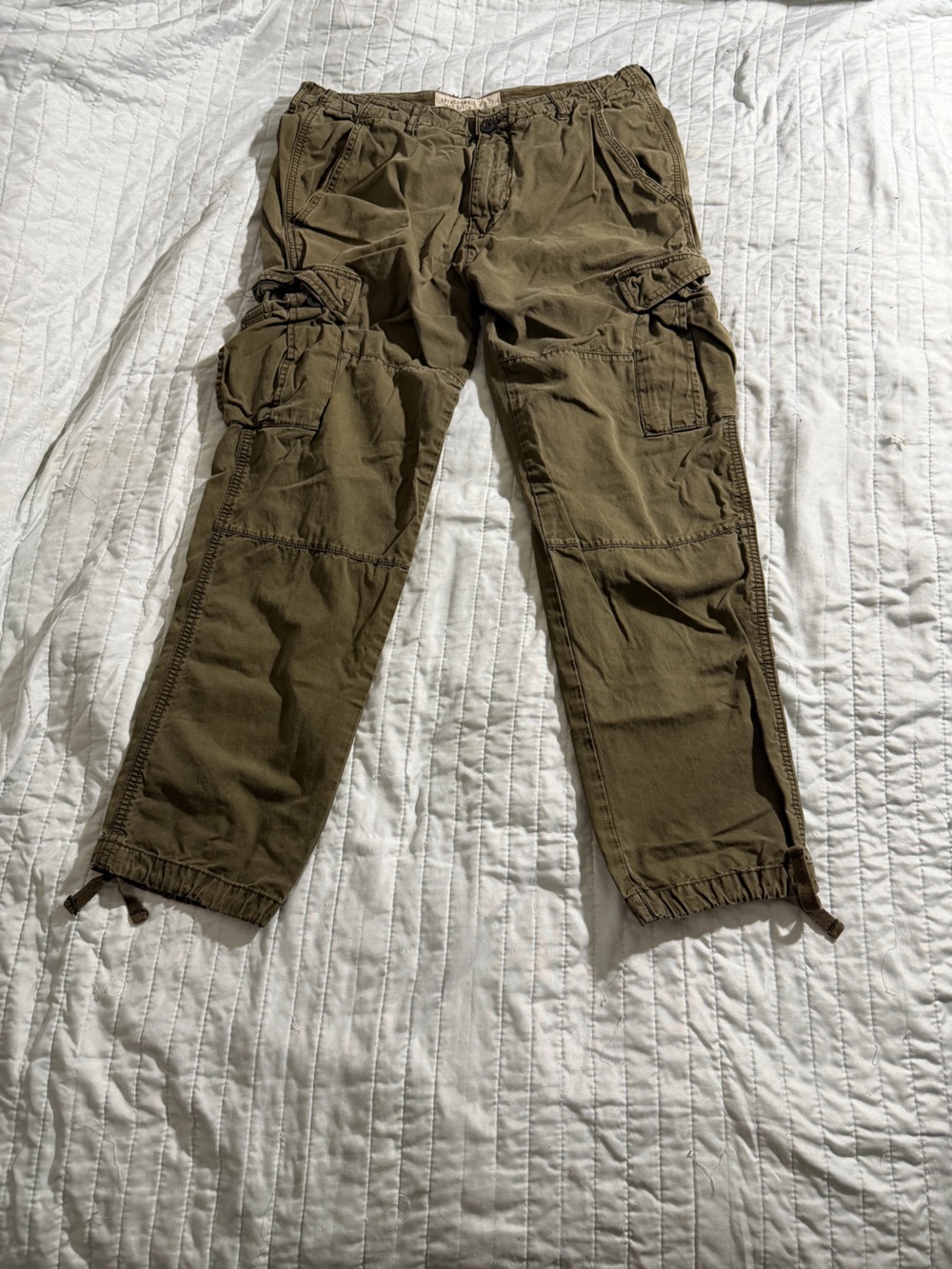 Abercrombie & Fitch Olive Green Cargo Pants